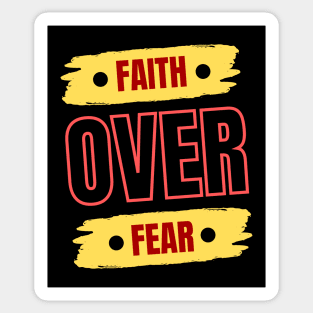 Faith Over Fear | Christian Sticker